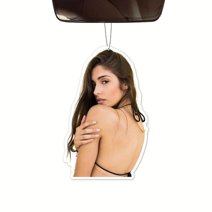 FAMILOVE Custom 5Pcs Car Air Fresheners - Double-Sided Print, Various Fragrances, Personalized Shapes, Ideal for Valentine's Day, Birthdays, Anniversaries - Personnalise-moi